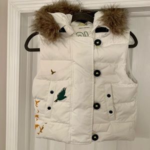NWOT Gap Cropped Bird Puffer Vest